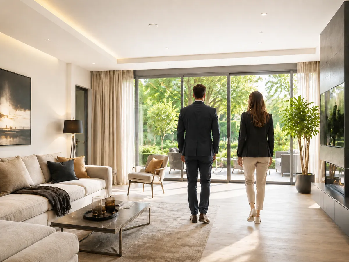 Diskrete Immobilienbesichtigung mit ausgewählten Kaufinteressenten
