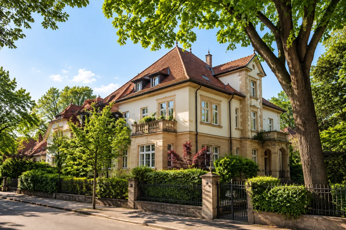 Elegante historische Sandsteinvilla in grüner Wohnlage in Nürnberg-Erlenstegen